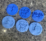 Baby Girl cupcake and cookie embossing stamp